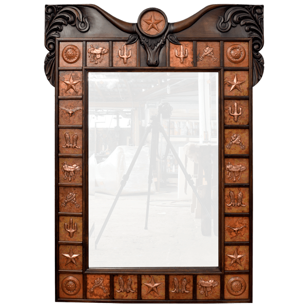 Mirror Cowboy acc40-1 - Jorge Kurczyn Furniture