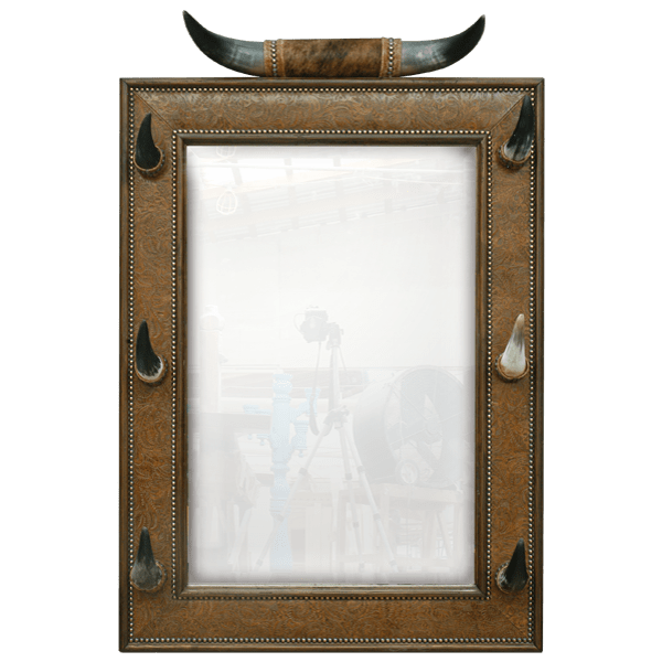 Mirror Cow Horn acc47-1 - Jorge Kurczyn Furniture