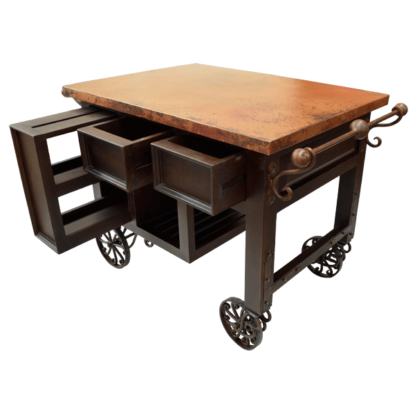 Bar Cart  bcart03-6 - Jorge Kurczyn Furniture