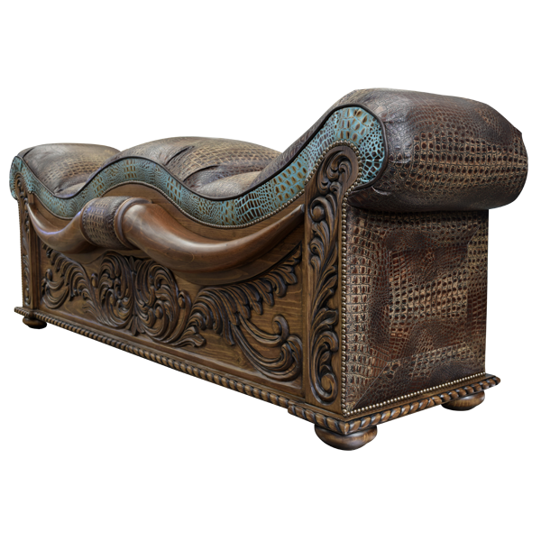 Bench Long Horn 2 bch48a-2 - Jorge Kurczyn Furniture