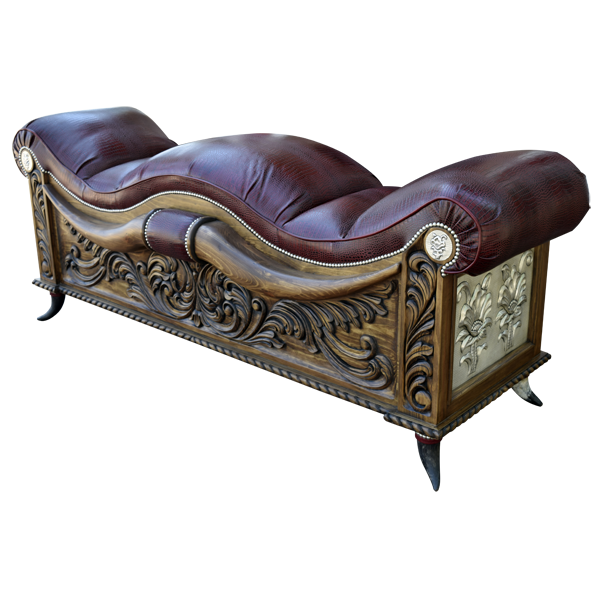 Bench Long Horn 3 bch48b-2 - Jorge Kurczyn Furniture
