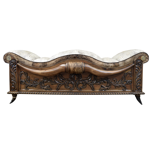 Bench Long Horn 4 bch48c-1 - Jorge Kurczyn Furniture