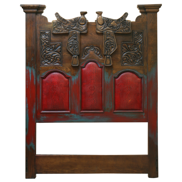 Bed Red Saddle 2 bed45d-1 - Jorge Kurczyn Furniture