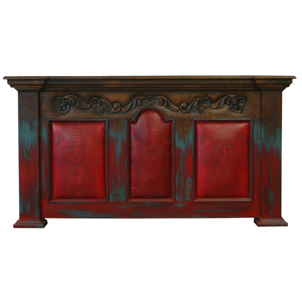 Bed Red Saddle 2 bed45d-2 - Jorge Kurczyn Furniture