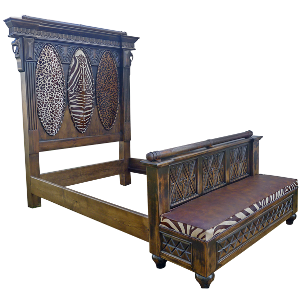 Bed La Pinta Safari bed46-1 - Jorge Kurczyn Furniture