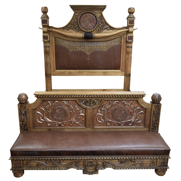 Bed Texas Ranger 2 bed52a-1 - Jorge Kurczyn Furniture