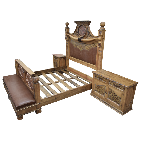 Bed Texas Ranger 2 bed52a-3 - Jorge Kurczyn Furniture