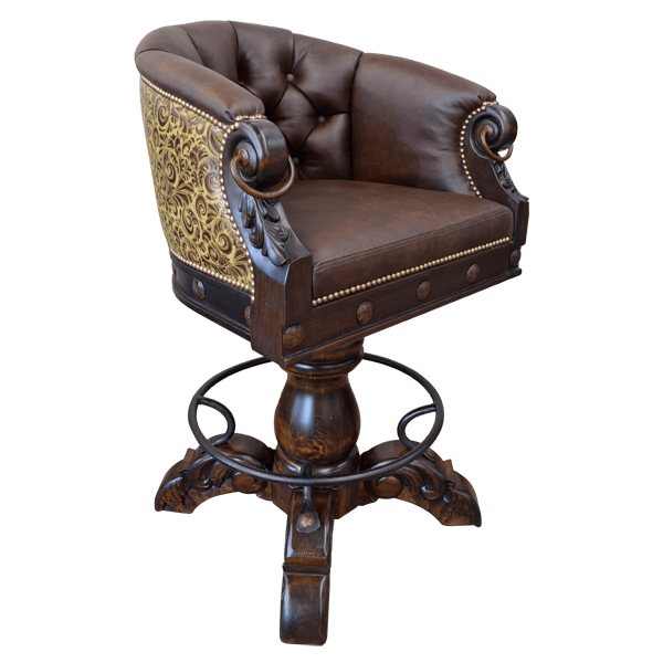 Bar Stool La Rocca 19 bst16n-2 - Jorge Kurczyn Furniture