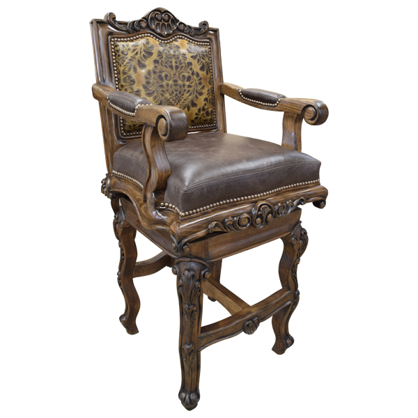 Bar Stool El Picador 5 bst24d-2 - Jorge Kurczyn Furniture