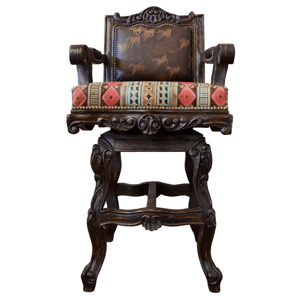 Bar Stool El Picador 6 bst24e-1 - Jorge Kurczyn Furniture
