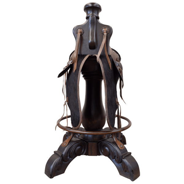 Bar Stool Saddle Bar Stool 3 bst29b-1 - Jorge Kurczyn Furniture