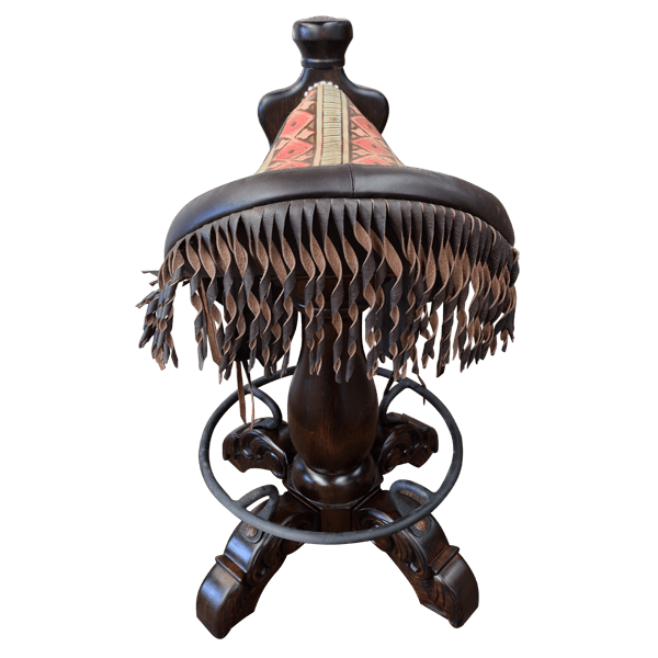 Bar Stool Saddle Turquesa 2 bst30c-5 - Jorge Kurczyn Furniture