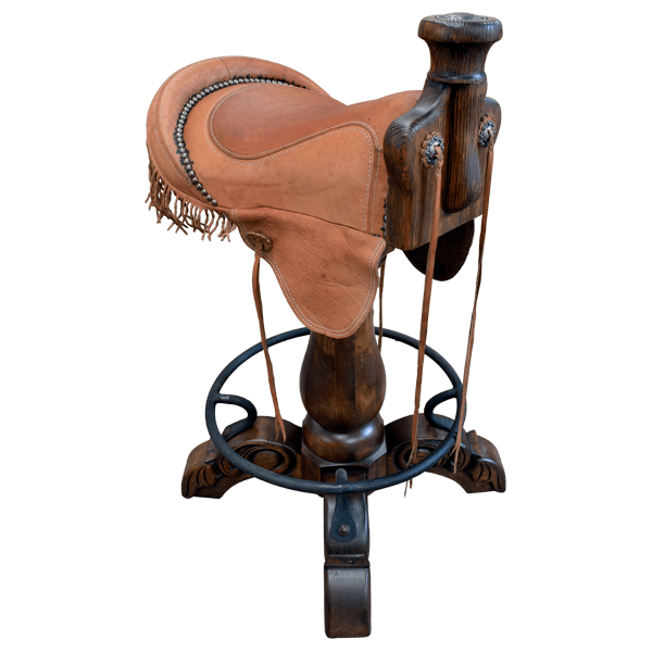 Bar Stool Saddle 14 bst31e-2 - Jorge Kurczyn Furniture