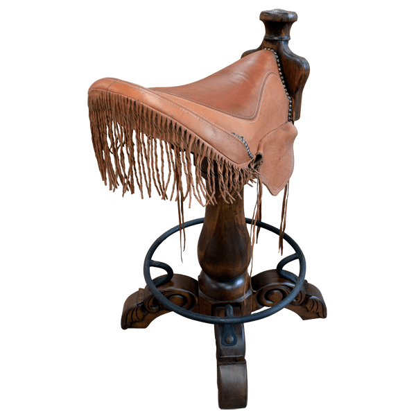 Bar Stool Saddle 14 bst31e-4 - Jorge Kurczyn Furniture