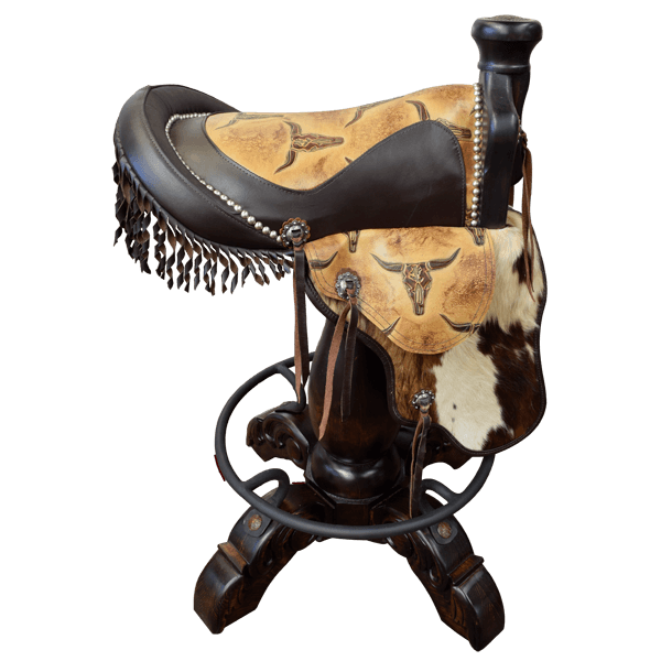 Bar Stool Saddle 15 bst31f-3 - Jorge Kurczyn Furniture