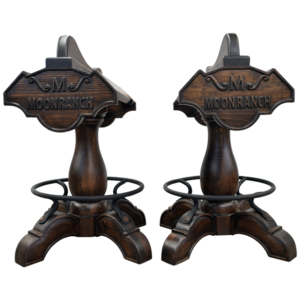 Set view of Champion 6 Saddle bar stools shown as a matching pair
