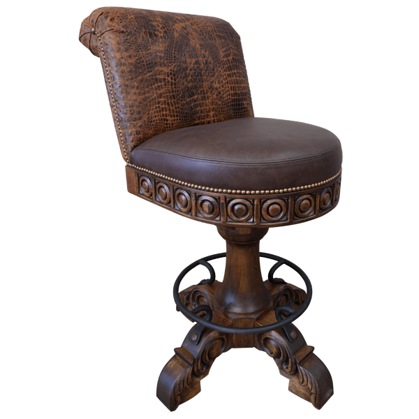 Bar Stool Monje 4 bst61c-2 - Jorge Kurczyn Furniture