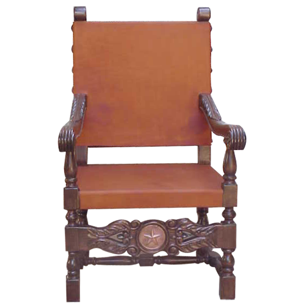 Chair Royal Spanish Leather chr03-1 - Jorge Kurczyn Furniture