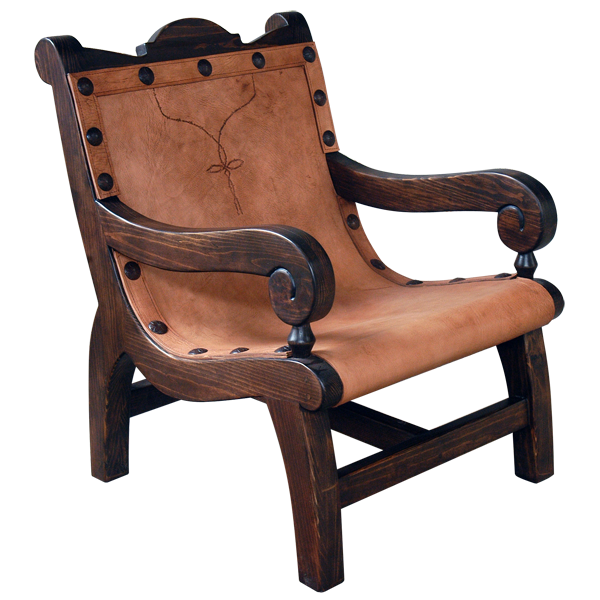 Chair Enriqueta Leather chr22-2 - Jorge Kurczyn Furniture