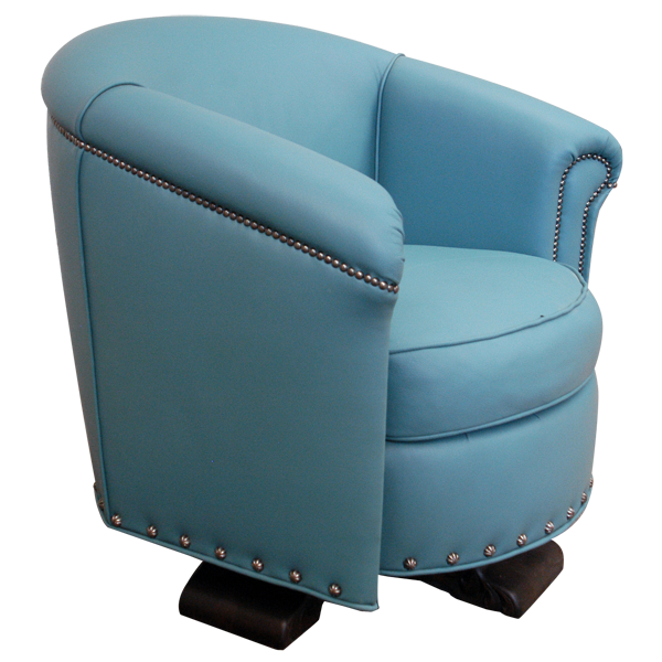Chair Blue Horseshoe chr44-2 - Jorge Kurczyn Furniture