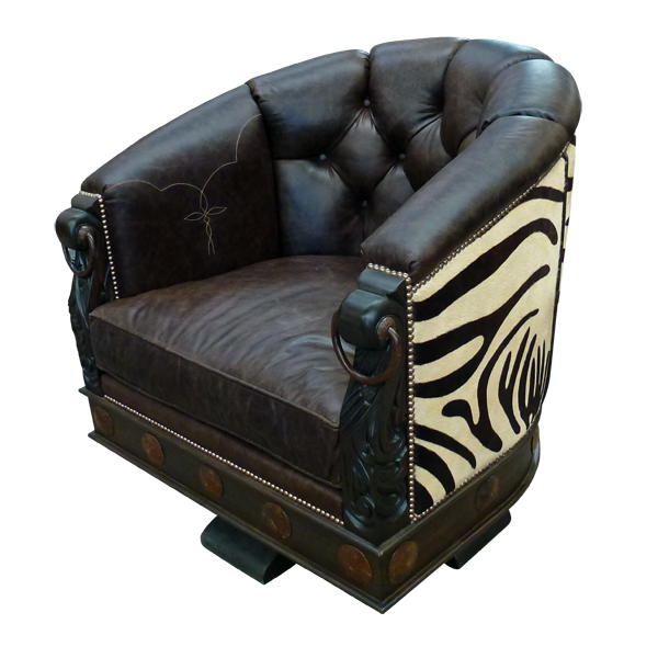 Chair Zebra Horseshoe chr74b-1 - Jorge Kurczyn Furniture