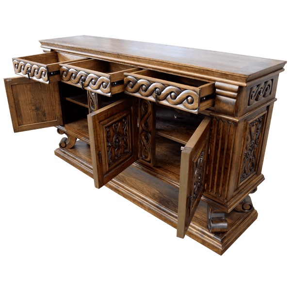 Credenza Hernan 2 cred03a-3 - Jorge Kurczyn Furniture