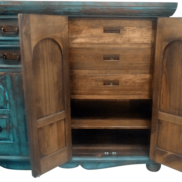 Credenza Turquesa Añejo cred11-3 - Jorge Kurczyn Furniture