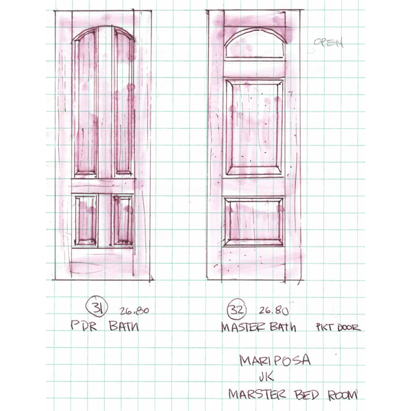 Custom made door  door43-1 - Jorge Kurczyn Furniture