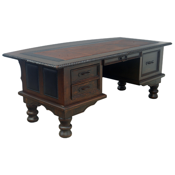 Desk Puro Rancho 2 Executive dsk14a-2 - Jorge Kurczyn Furniture