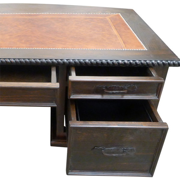 Desk Puro Rancho 3 Executive dsk14b-4 - Jorge Kurczyn Furniture