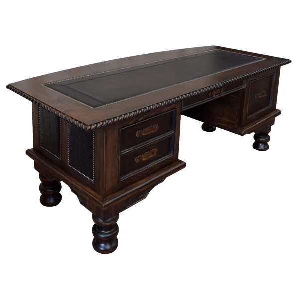 Desk Puro Rancho 5 Executive dsk14f-5 - Jorge Kurczyn Furniture