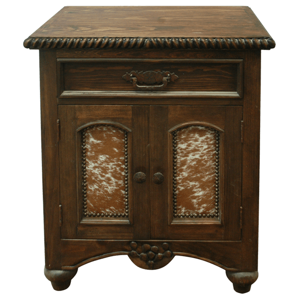 End Table Cow Doors etbl85-1 - Jorge Kurczyn Furniture