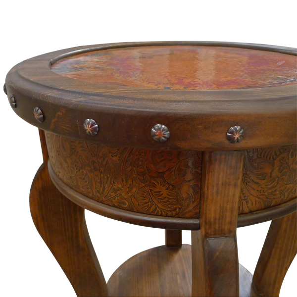 End Table Copper Drum etbl92-3 - Jorge Kurczyn Furniture