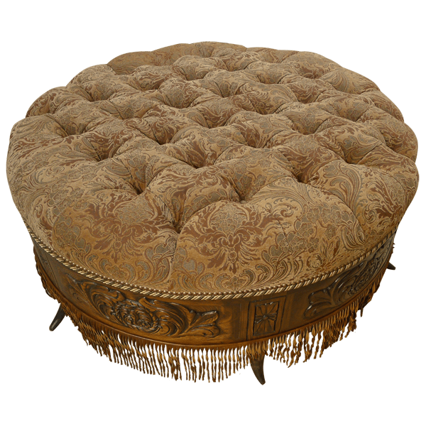 Ottoman Elegant Cow Horn 5 otm07f-1 - Jorge Kurczyn Furniture