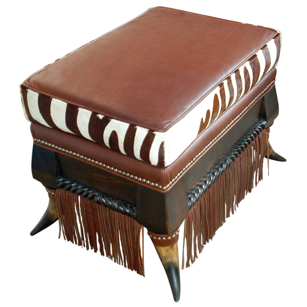 Ottoman Zebra 2 otm12a-2 - Jorge Kurczyn Furniture