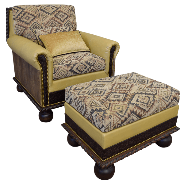 Ottoman  otm40a-5 - Jorge Kurczyn Furniture