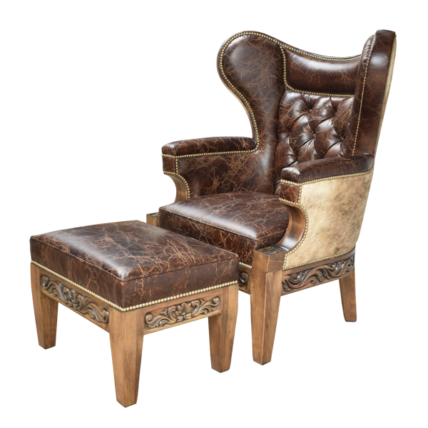 Ottoman El Guapo otm46-4 - Jorge Kurczyn Furniture