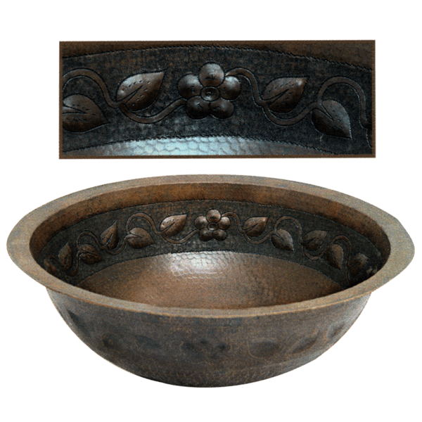 Copper Sink  sink20-1 - Jorge Kurczyn Furniture