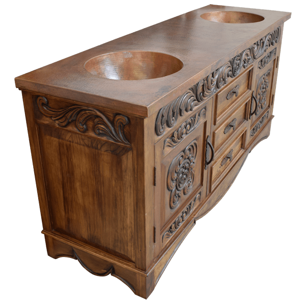Vanity Zoila precious Metal vnt03-1 - Jorge Kurczyn Furniture